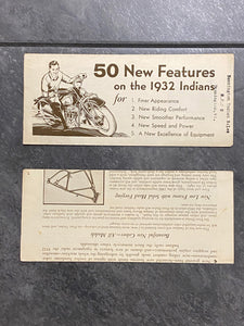 1932 Indian Brochure