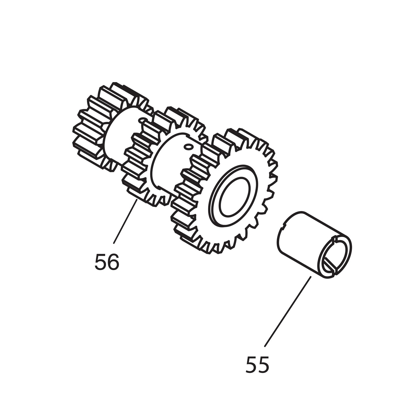 Cluster Gear with Bushings