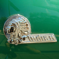 Indian Head Chrome Emblem - 1942-46 Models