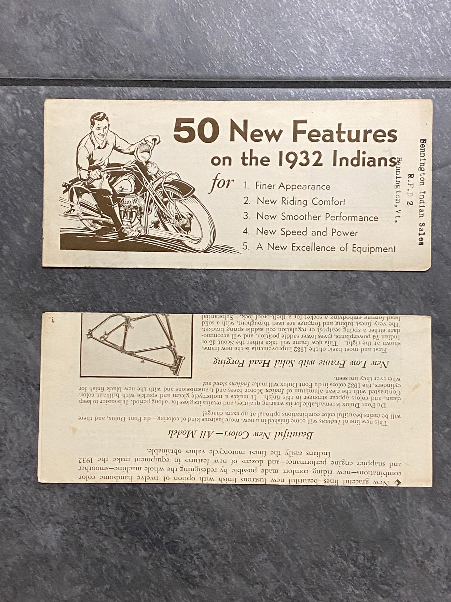 1932 Indian Brochure