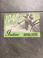 Load image into Gallery viewer, 1940 Indian Brochure