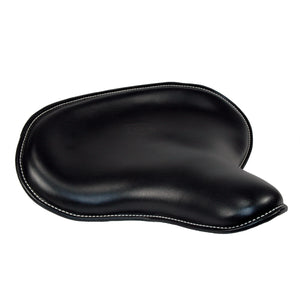 Solo Seat - Black Plain with Rolled Edge