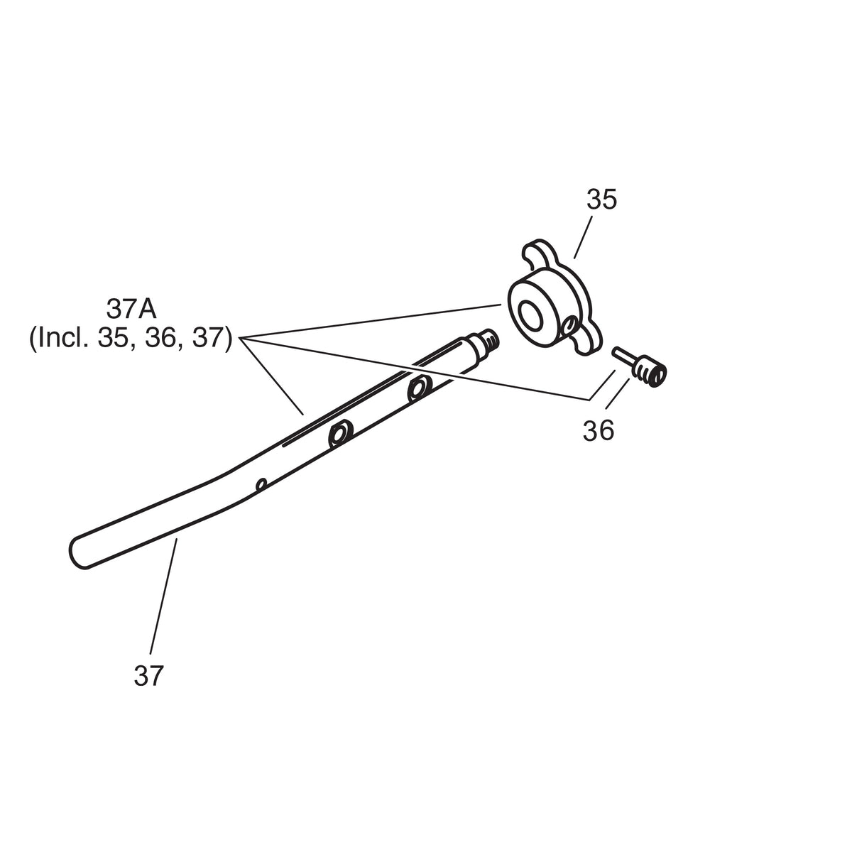 Choke Lever Assembly Kiwi Indian