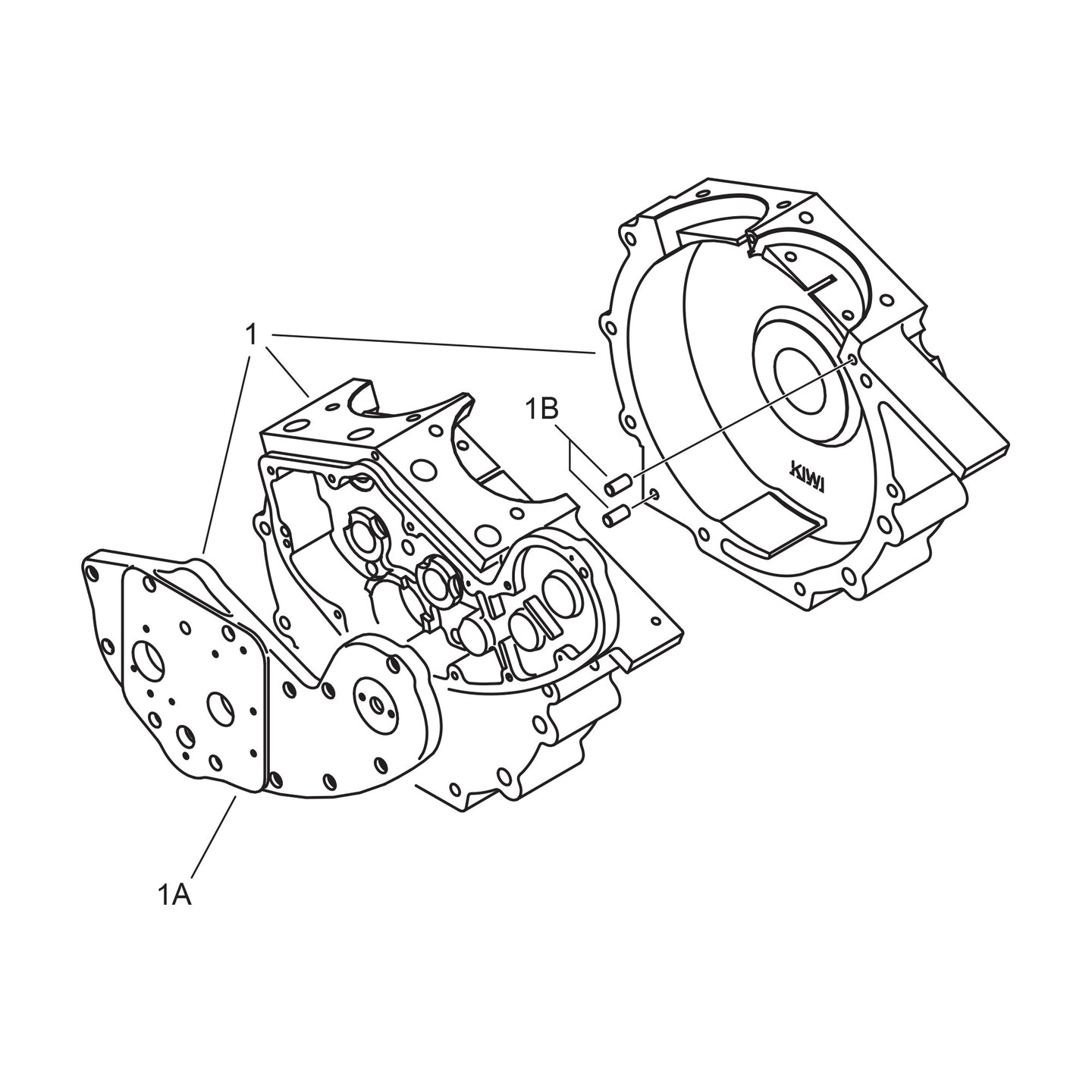 Crankcase with Cam Cover - Loaded