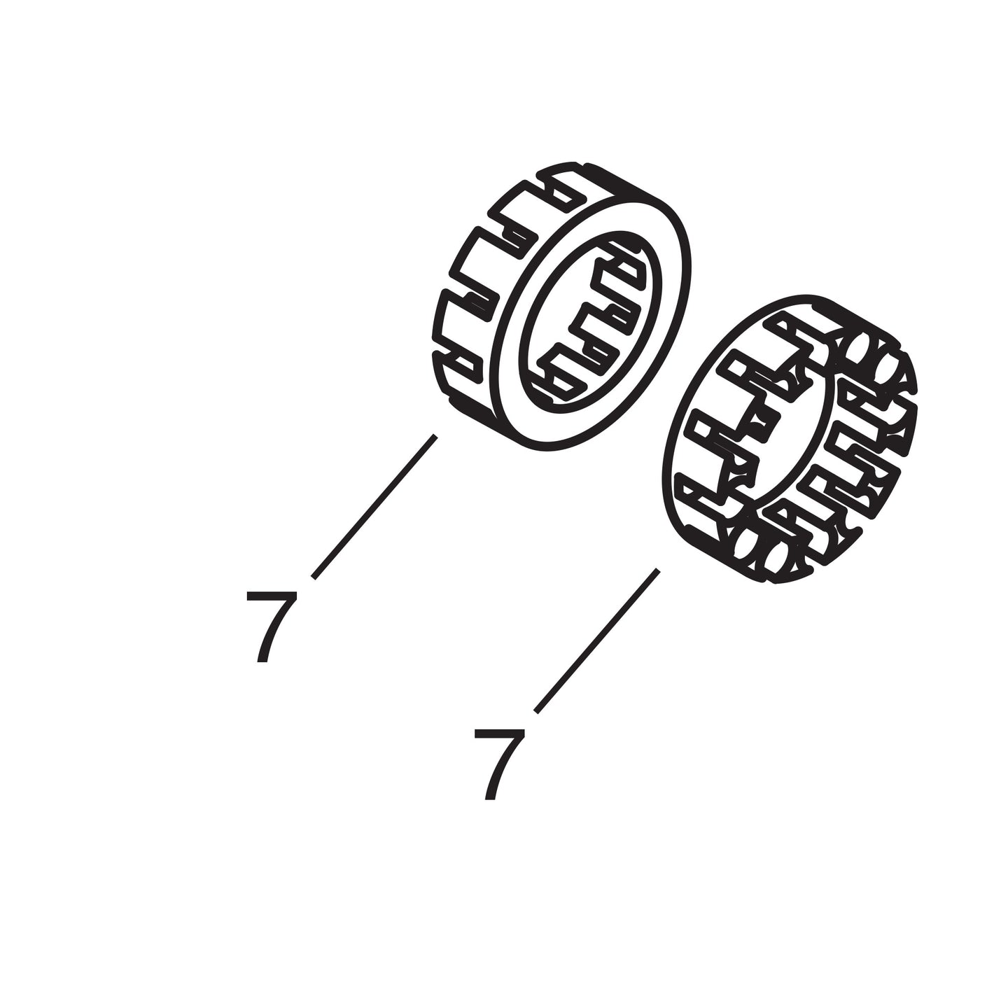 Front Hub Roller Retainer - 1946-53 Models