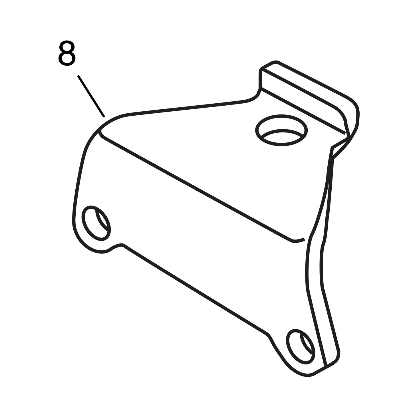 Horn Mounting Bracket - 1952-53 Models