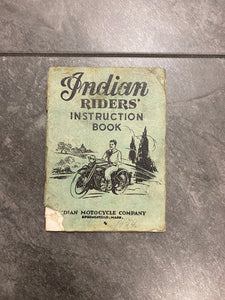 How To Ride a Motorcycle Booklet & Indian Riders' Instruction Book
