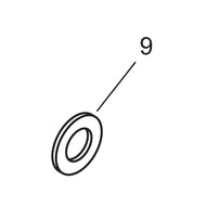 Rear Axle Bearing Support Flat Washer - 1937-39 Models
