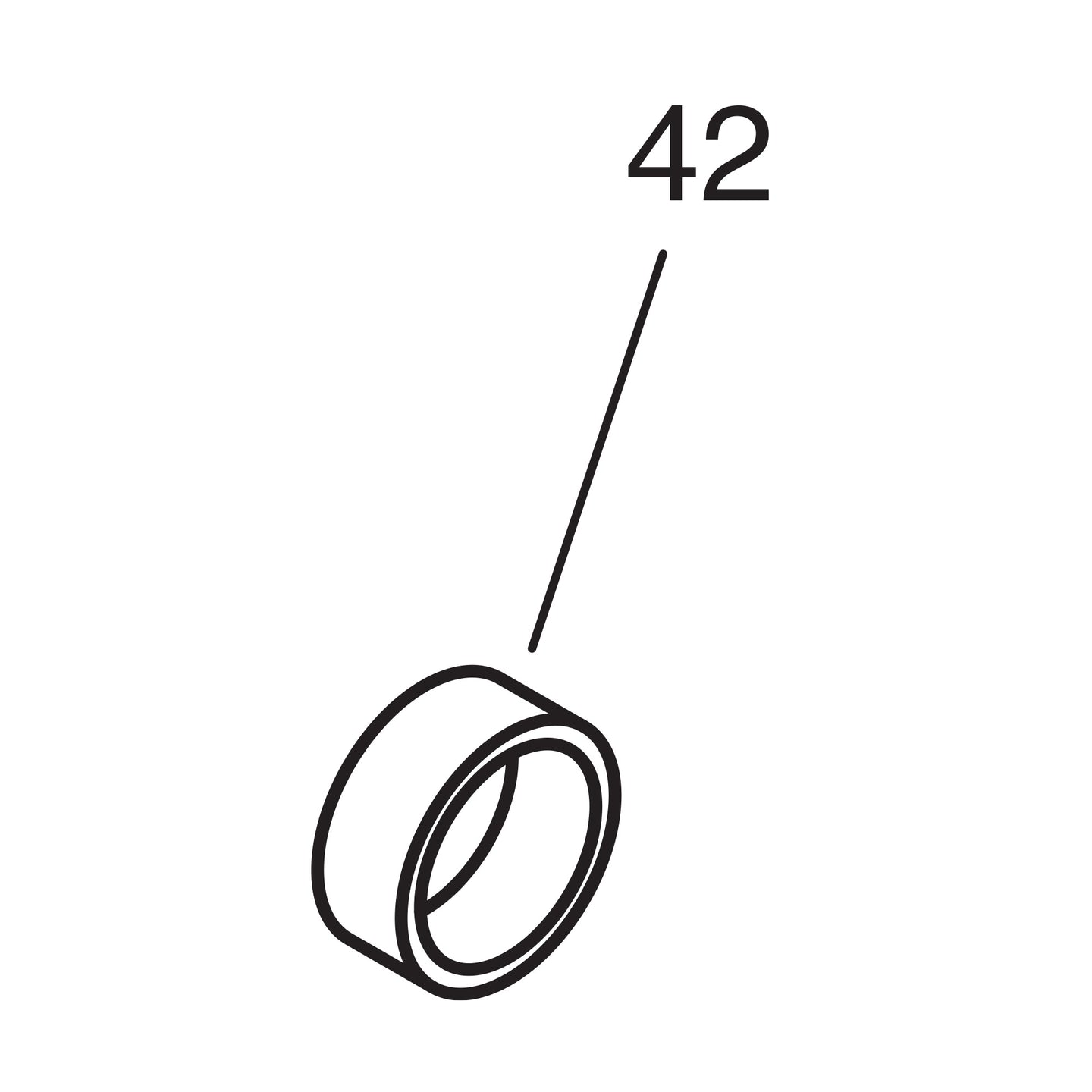 Rear Bearing Retainer Outer Thrust Washer - 1940-45 Models